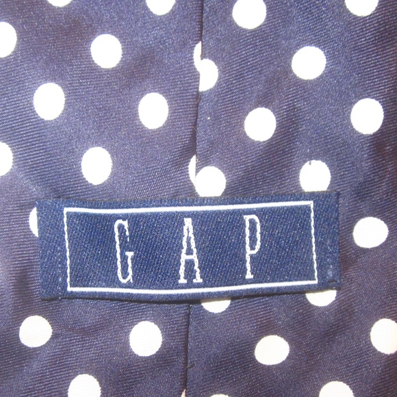 GAP Navy & White Polka Dot Tie - Picture 2 of 2